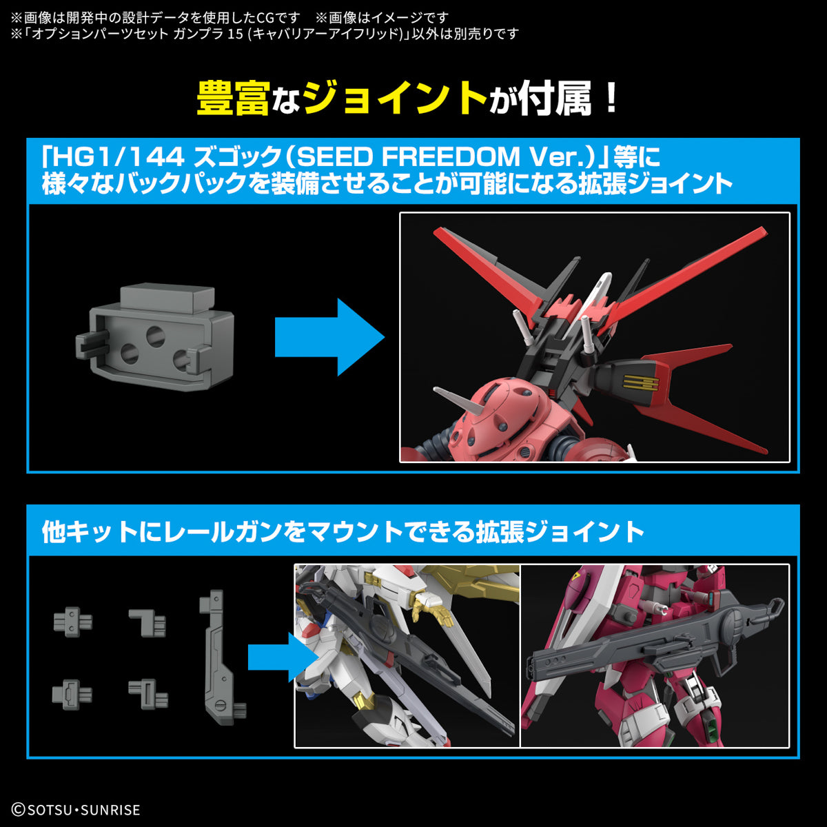 オプションパーツセット ガンプラ 15 (キャバリアーアイフリッド)