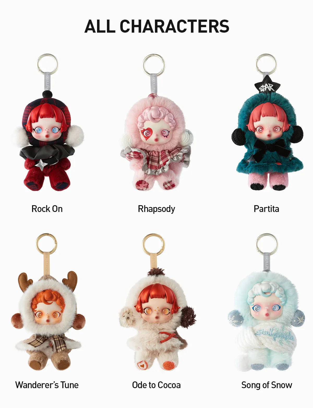SKULLPANDA Winter Symphony Series Plush 冬日樂章系列