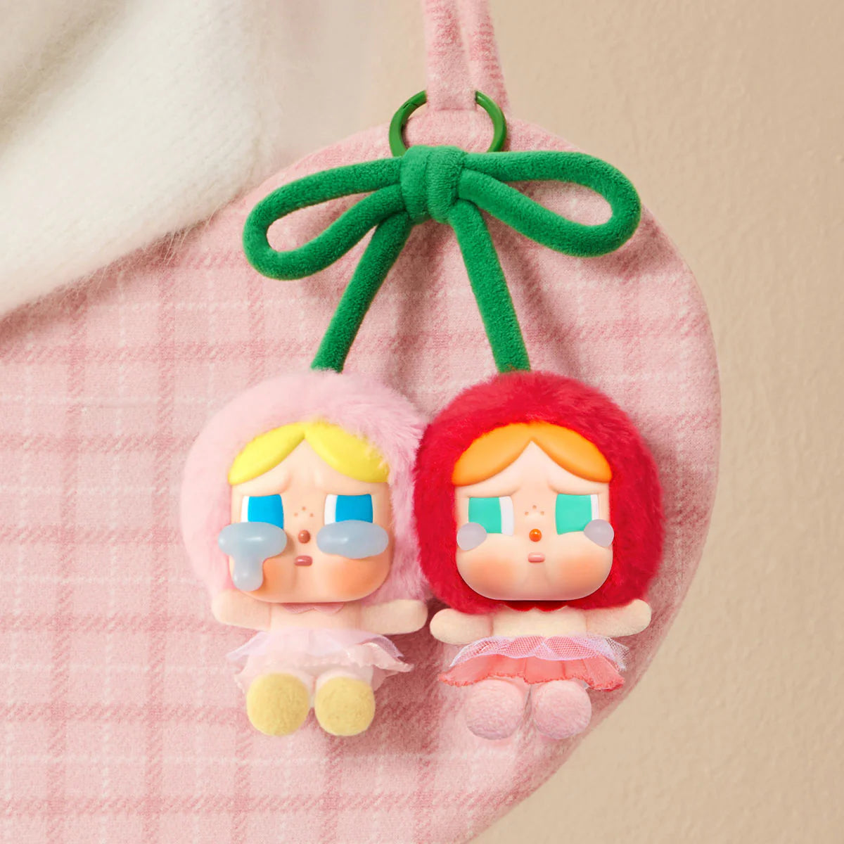 POP MART CRYBABY Crying For Love Series-Vinyl Plush Hanging Card (Love You Cherry Much) 車厘子