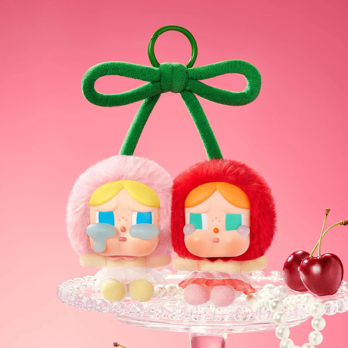 POP MART CRYBABY Crying For Love Series-Vinyl Plush Hanging Card (Love You Cherry Much) 車厘子