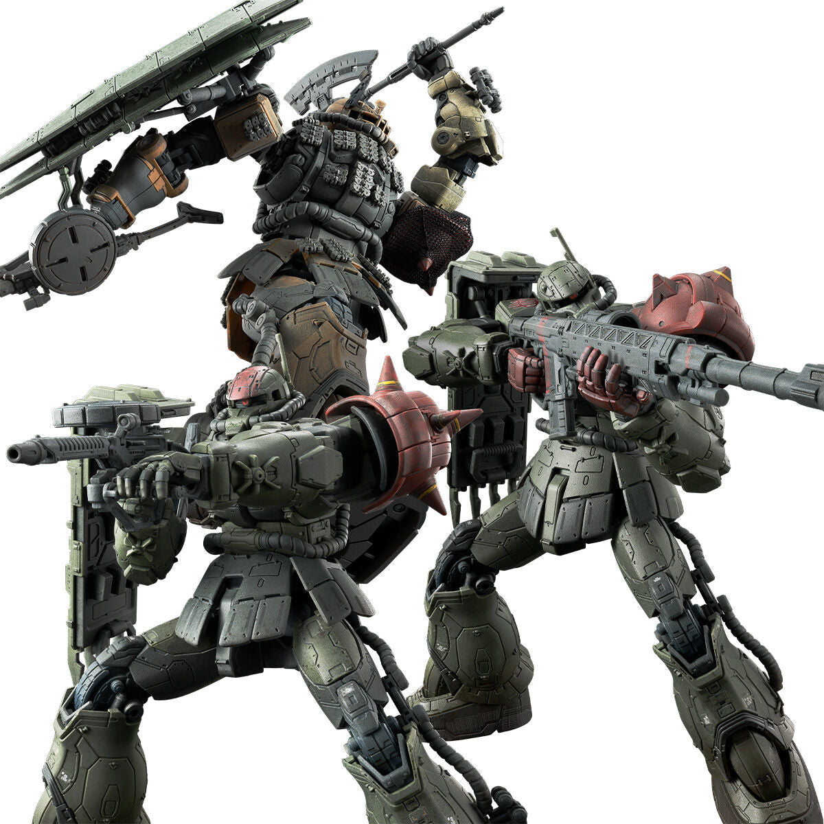 HG 1/144 ザクIIF型 チャブス機&ケイル機+無識別型ザクII ソラリ機再現パーツセット(復讐のレクイエム)