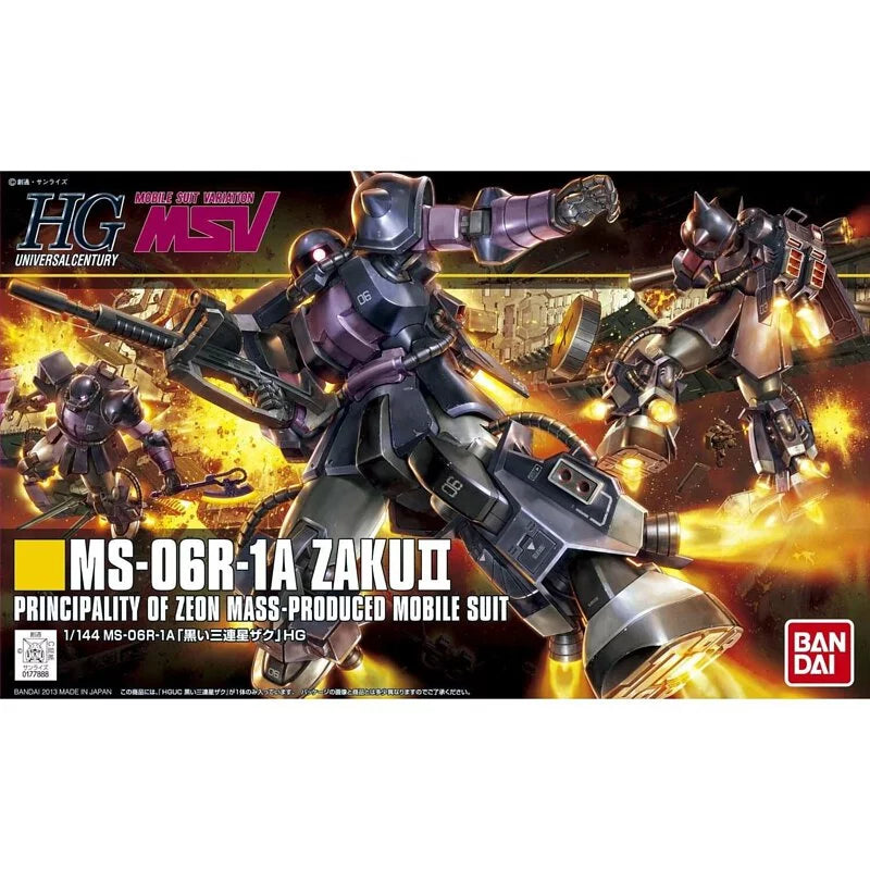 HGUC 1/144 Black Three-Star Specialized High Mobility Type Zaku II