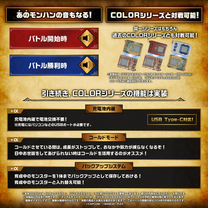 Digimon 數碼暴龍 (PB)數碼暴龍 魔物獵人20周年版 - 雷狼龍彩色機