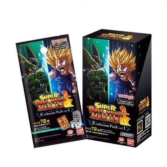 Bandai Carddass Super Dragon Ball Heroes Evolution Pack Vol. 1
七龍珠英雄遊戲咭-進化篇 第一彈