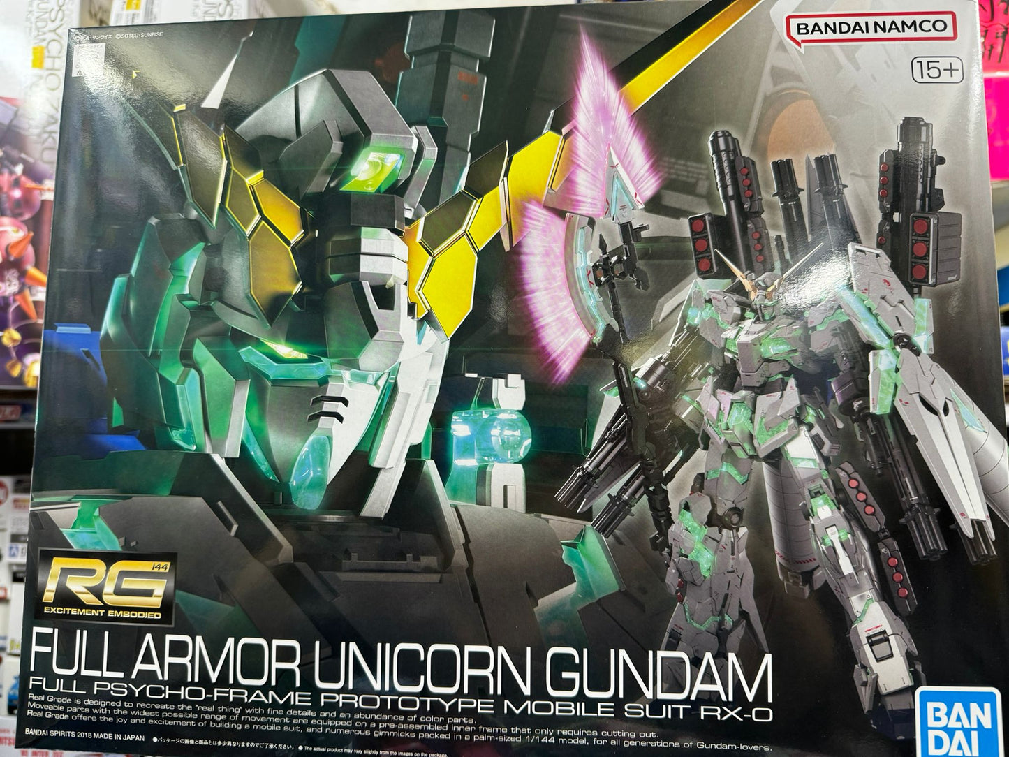 RG 1/144 fully armed Unicorn Gundam