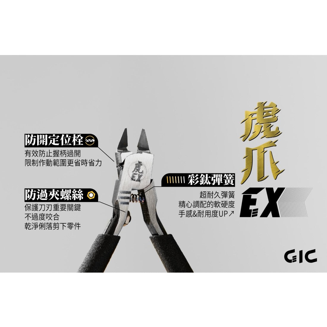 GIC TC-EX 虎爪EX 超薄刃斜口鉗