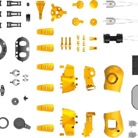 Elekit EK 9107 FORO - 6腳 步行機器人 配備紅外線雷達 組裝模型