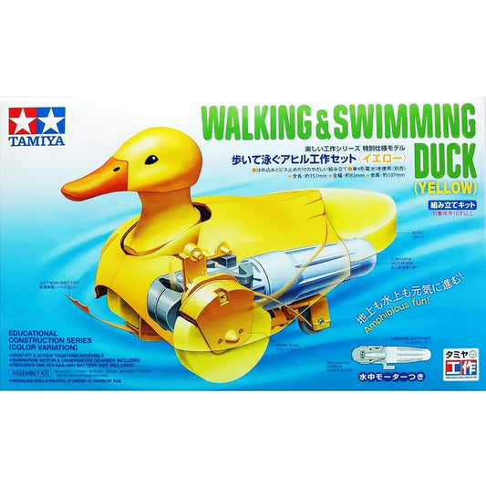 Tamiya 工作樂 Swimming Duck 出水能跑入水能游 鴨子機械人教育模型 (黃色版)