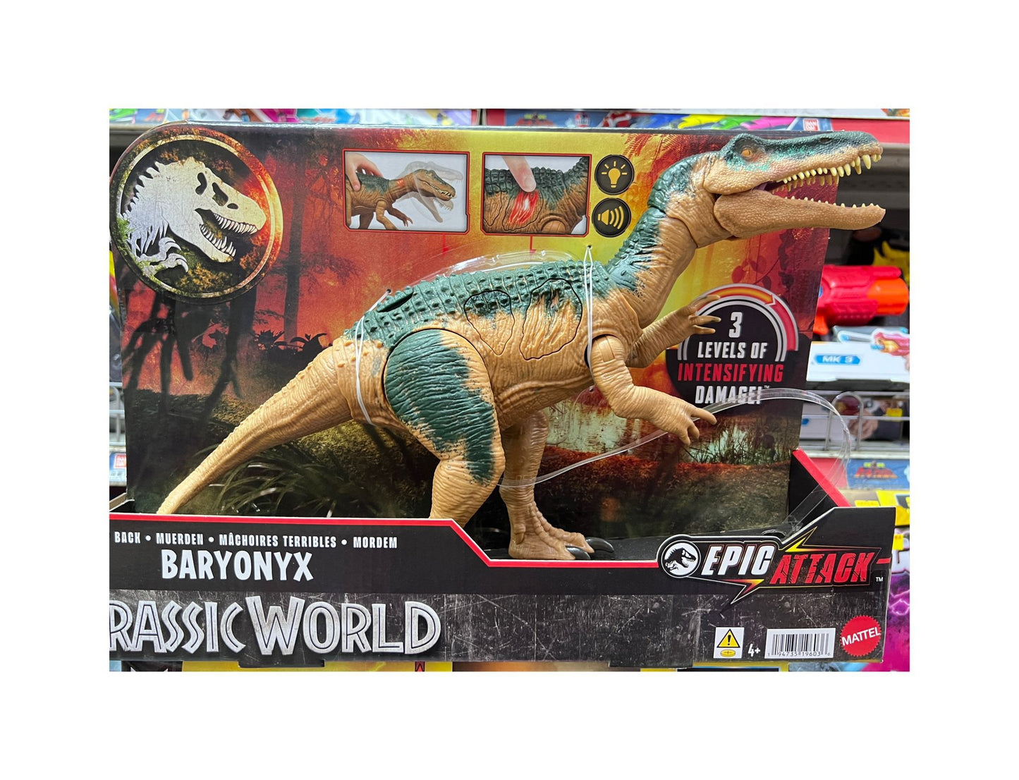 HTP68 Jurassic World Epic Attack Chomp Back Baryonyx 侏羅紀世界 史詩聲光重爪龍