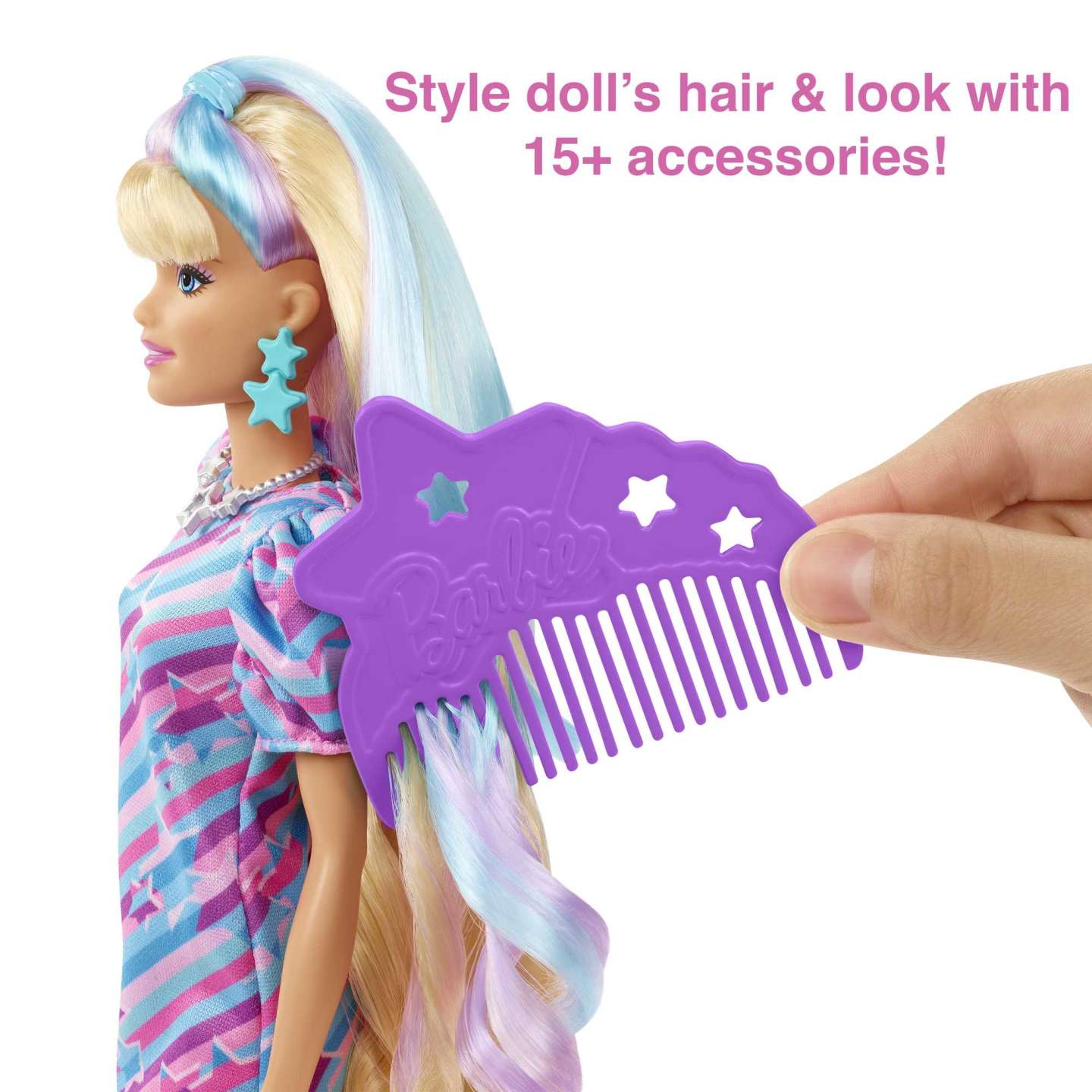 HCM88 Barbie Totally Hair Star-Themed Doll