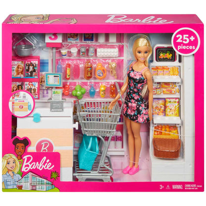 FRP01 Barbie Doll and Supermarket Playset