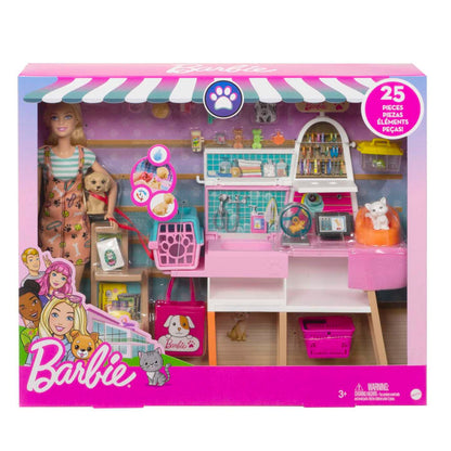 GRG90 Barbie Doll and Pet Boutique Playset