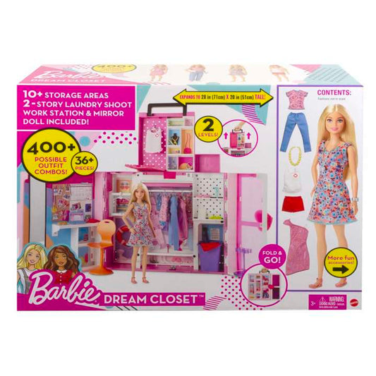 HGX57 Barbie Dream Closet Doll And Playset