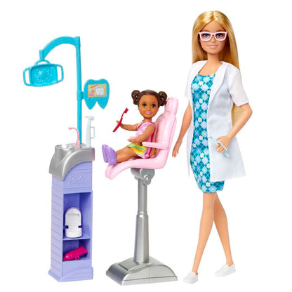 HKT69 Barbie Careers Dentist Doll And Playset With Accessories