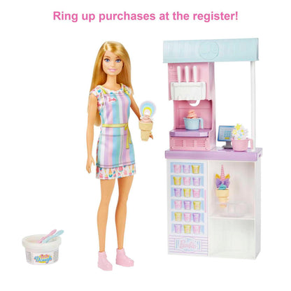 HCN46 Barbie Ice Cream Shop Playset