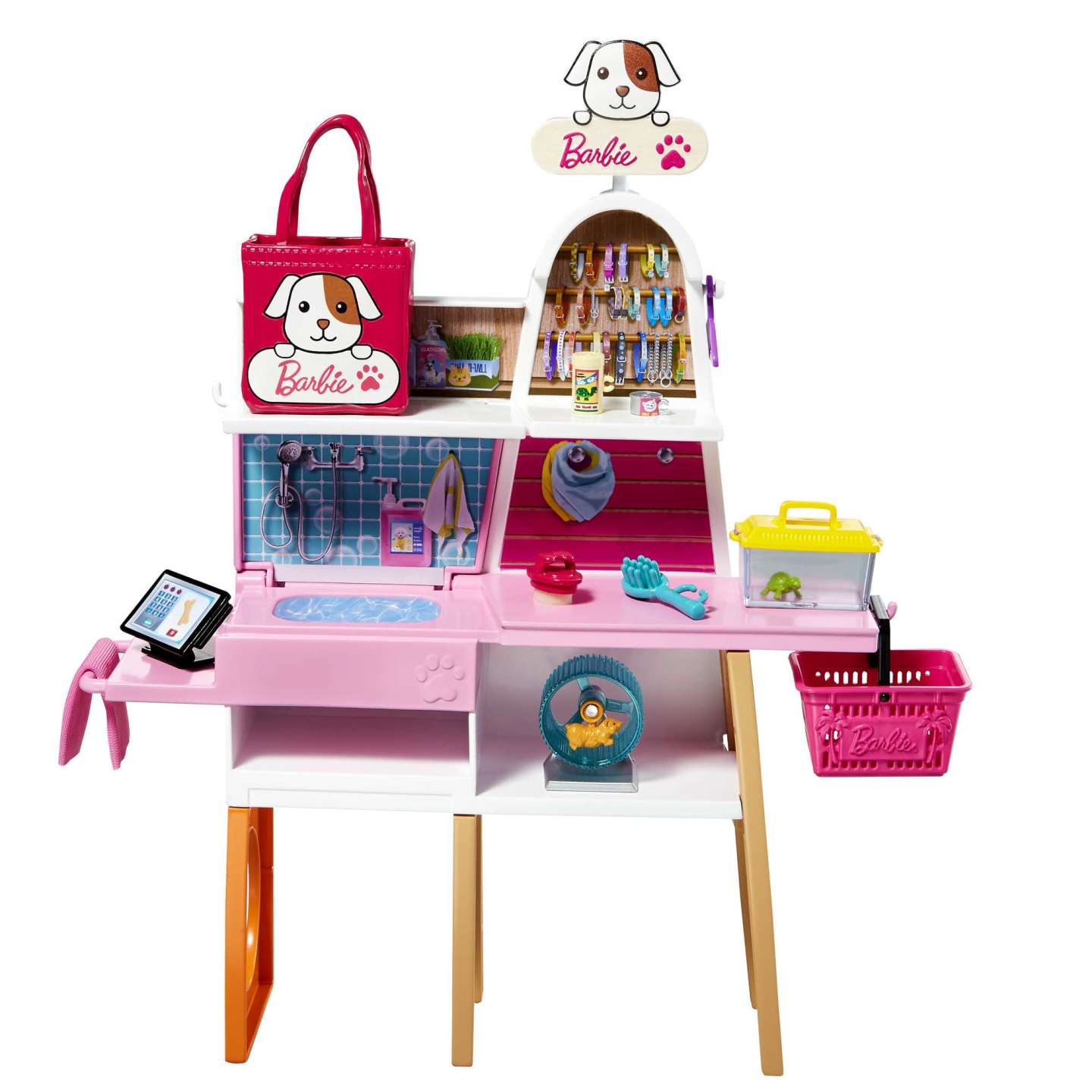 GRG90 Barbie Doll and Pet Boutique Playset