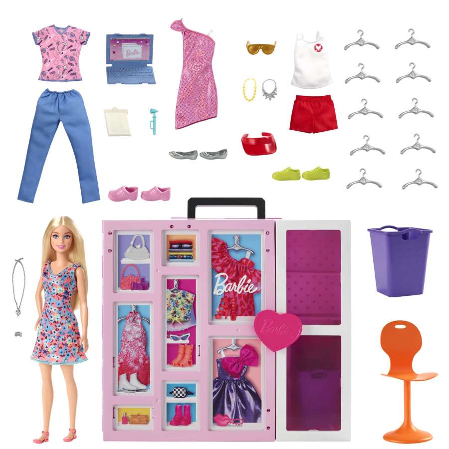 HGX57 Barbie Dream Closet Doll And Playset