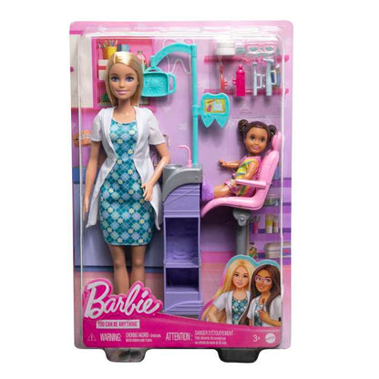 HKT69 Barbie Careers Dentist Doll And Playset With Accessories